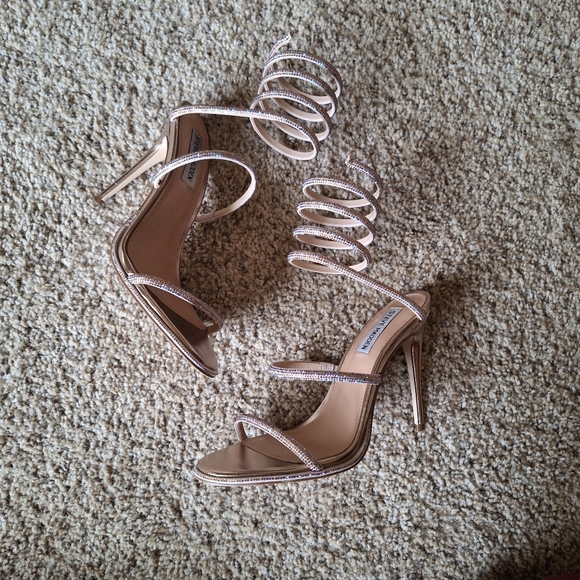 Steve Madden Exotica Blush Stiletto Sz 8 - Picture 4 of 15